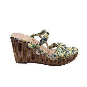 Kate Spade New York Womens Floral Print Patio Espadrille Wedge Sandals Size 10B